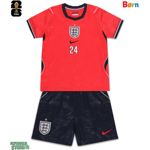 England Reece James #24 Replika Babytøj Udebanesæt Børn VM 2026 Kortærmet (+ Korte bukser)